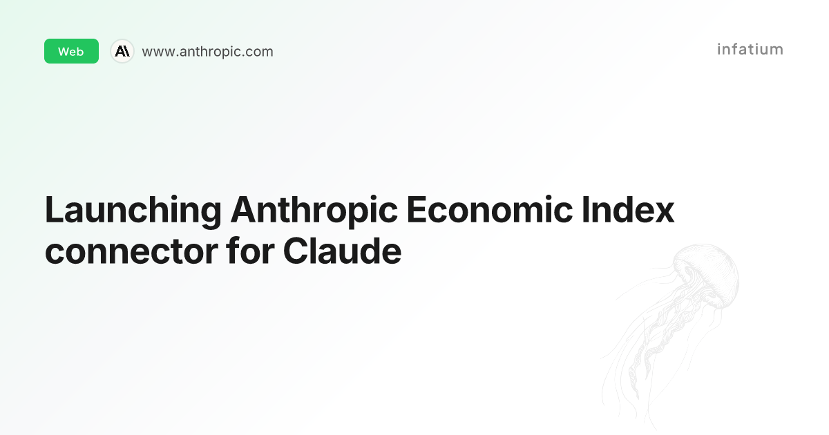 Launching Anthropic Economic Index connector for Claude