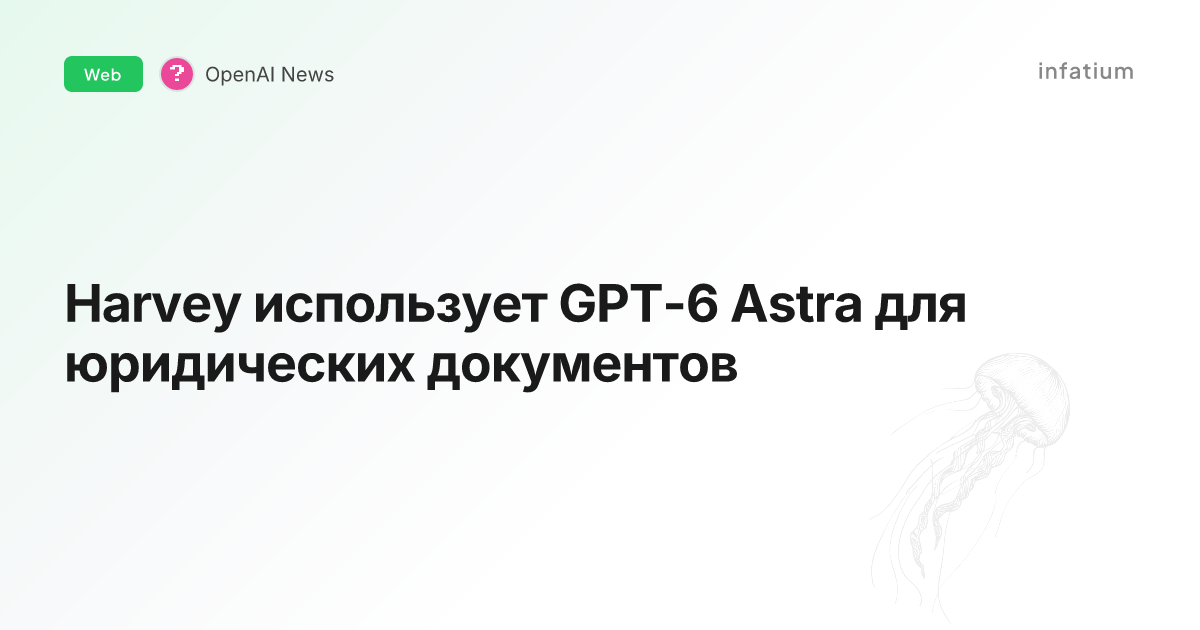 Harvey использует GPT-6 Astra для юридических документов