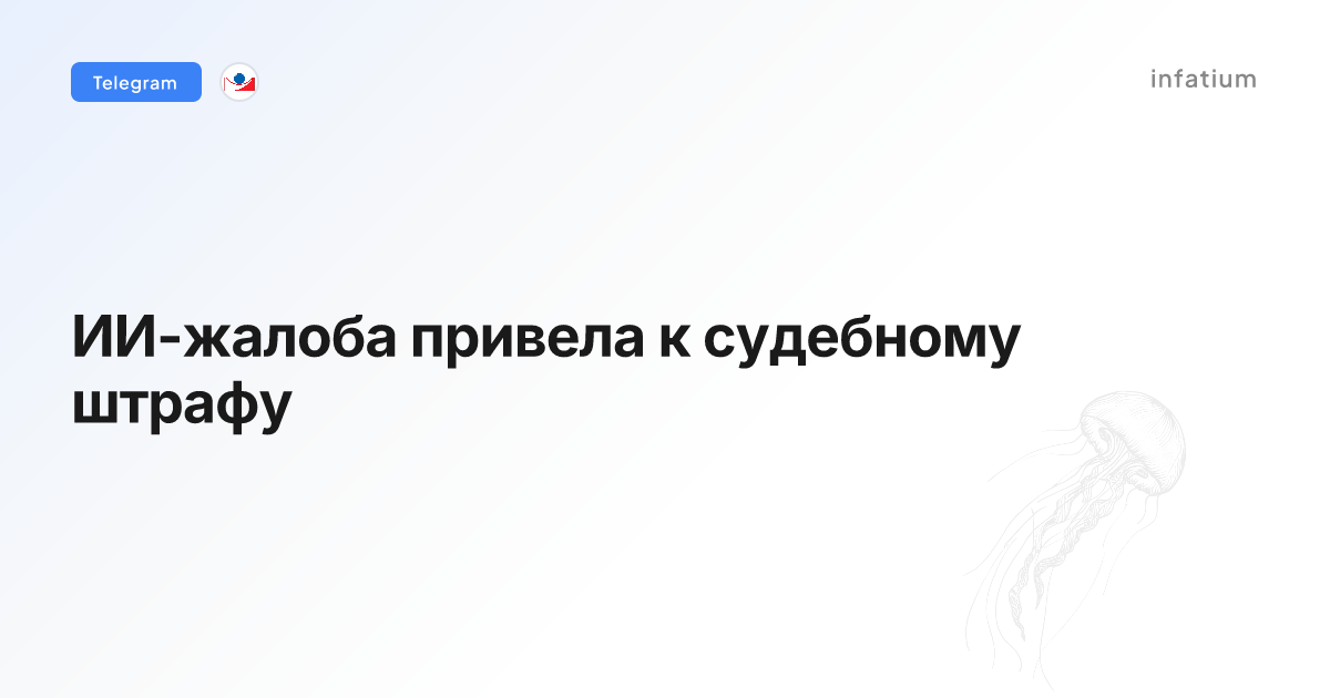 ИИ-жалоба привела к судебному штрафу